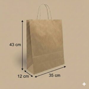 SACOLA PARDA XG - 35X43X12 PCT - 10 UND.